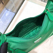 PRADA RE-EDITION 2005 NYLON AND SAFFIANO LEATHER GREEN BAG - 4