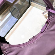 PRADA RE-EDITION 2005 NYLON AND SAFFIANO LEATHER PURPLE BAG - 3