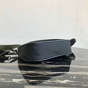 PRADA NYLON HOBO BAG WITH GREEN STRAP - 6