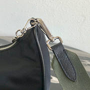 PRADA NYLON HOBO BAG WITH GREEN STRAP - 5
