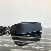 PRADA NYLON HOBO BAG WITH PURPLE STRAP - 5