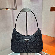 PRADA NYLON AND SAFFIANO LEATHER BAG BLACK - 1