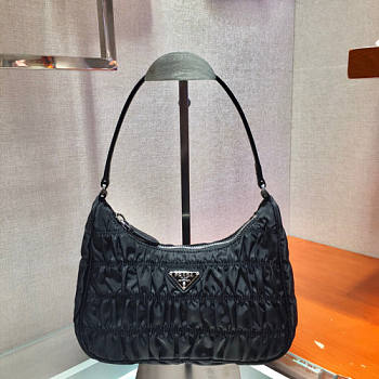 PRADA NYLON AND SAFFIANO LEATHER BAG BLACK