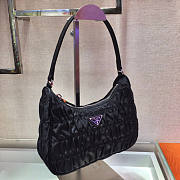 PRADA NYLON AND SAFFIANO LEATHER BAG BLACK - 6