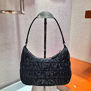 PRADA NYLON AND SAFFIANO LEATHER BAG BLACK - 5
