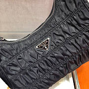PRADA NYLON AND SAFFIANO LEATHER BAG BLACK - 3