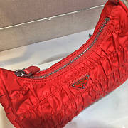 PRADA NYLON AND SAFFIANO LEATHER BAG RED - 5