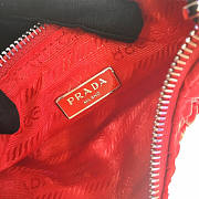PRADA NYLON AND SAFFIANO LEATHER BAG RED - 4