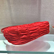 PRADA NYLON AND SAFFIANO LEATHER BAG RED - 6