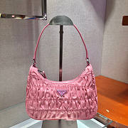 PRADA NYLON AND SAFFIANO LEATHER BAG PINK  - 1