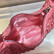 PRADA NYLON AND SAFFIANO LEATHER BAG PINK  - 2