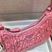 PRADA NYLON AND SAFFIANO LEATHER BAG PINK  - 5