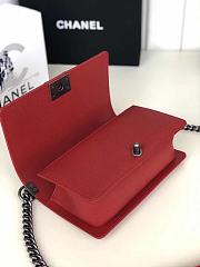 Forubags Chanel Leboy Cavair leather Red Bag 25cm - 6