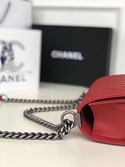 Forubags Chanel Leboy Cavair leather Red Bag 25cm - 5