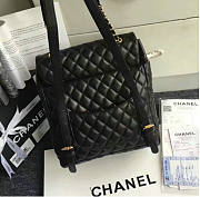  Chanel Urban Spirit Quilted Lambskin Large Backpack Black Gold Hardware 170301 VS05666 - 5