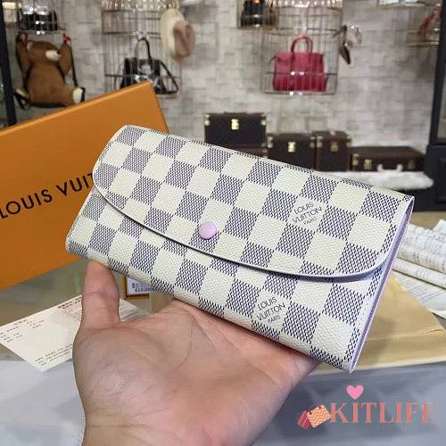 LOUIS VUITTON EMILIE WALLET N41625 Rose Ballerine Pink - 1
