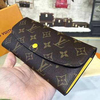 LOUIS VUITTON EMILIE WALLET Monogram M60698 yellow