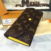 LOUIS VUITTON EMILIE WALLET Monogram M60698 yellow - 3