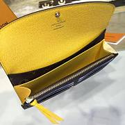 LOUIS VUITTON EMILIE WALLET Monogram M60698 yellow - 4