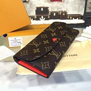 LOUIS VUITTON EMILIE WALLET Monogram red - 6