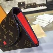 LOUIS VUITTON EMILIE WALLET Monogram red - 5