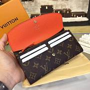 LOUIS VUITTON EMILIE WALLET Monogram orange - 3