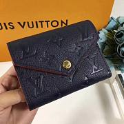 LOUIS VUITTON VICTORINE WALLET M64577 Navy Blue / Red - 1