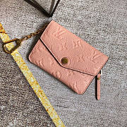 LOUIS VUITTON PINK COIN PURSE  - 5