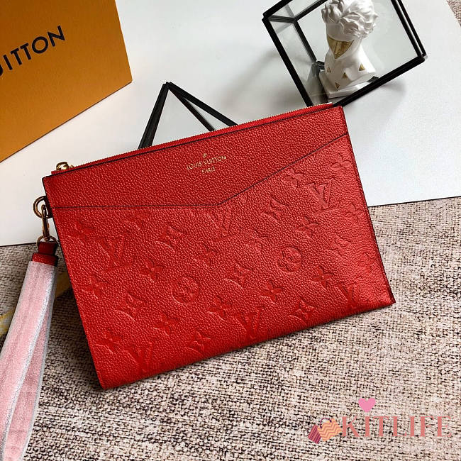 LOUIS VUITTON POCHETTE MÉLANIE MM RED - 1