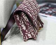 Dior Bordeaux Oblique Saddle Belt Bag - 6