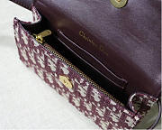 Dior Bordeaux Oblique Saddle Belt Bag - 5