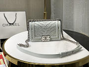 Forubags Chanel White Boy Bag #67085 20cm - 1