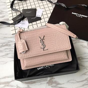 Forubags YSL Pink Crocodile leather Sunset #441971