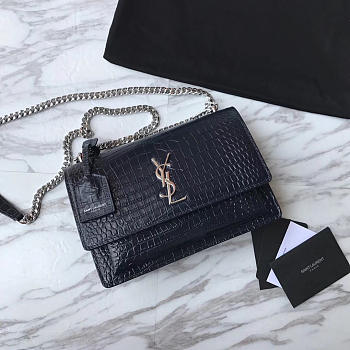 Forubags YSL Blue Crocodile leather Sunset #441971