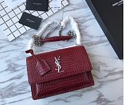 Forubags YSL Burgundy Crocodile leather Sunset #441971 - 1