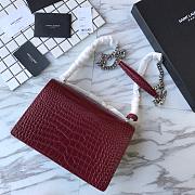 Forubags YSL Burgundy Crocodile leather Sunset #441971 - 4