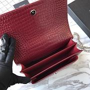 Forubags YSL Burgundy Crocodile leather Sunset #441971 - 3