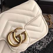 Gucci GG marmont mini #476433 creamy-white 16.5*10.2*5.1 cm - 2