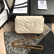 Gucci GG marmont mini #476433 creamy-white 16.5*10.2*5.1 cm - 6