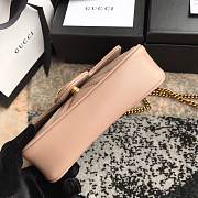 Gucci GG marmont mini #476433 dusty pink 16.5*10.2*5.1 cm - 5