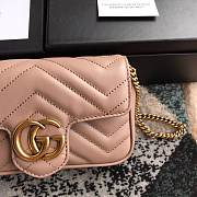 Gucci GG marmont mini #476433 dusty pink 16.5*10.2*5.1 cm - 3