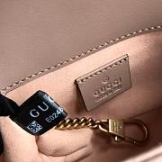 Gucci GG marmont mini #476433 dusty pink 16.5*10.2*5.1 cm - 2