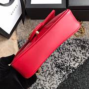 Gucci GG marmont mini #476433 red 16.5*10.2*5.1 cm - 4
