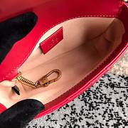Gucci GG marmont mini #476433 red 16.5*10.2*5.1 cm - 5