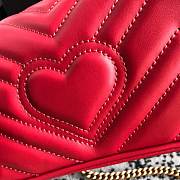 Gucci GG marmont mini #476433 red 16.5*10.2*5.1 cm - 2