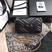 Gucci GG marmont mini #476433 black 16.5*10.2*5.1 cm - 4