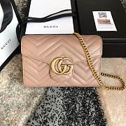 Gucci GG marmont #474575 dusty pink 20cm - 1