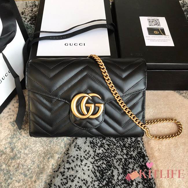 Gucci GG marmont #474575 black 20cm - 1