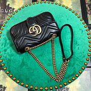 Forubags Gucci GG Marmont Matelassé Shoulder Bag 446744 Black 22cm - 4