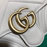 Forubags Gucci GG Marmont Matelassé Shoulder Bag 446744 White 22cm - 5